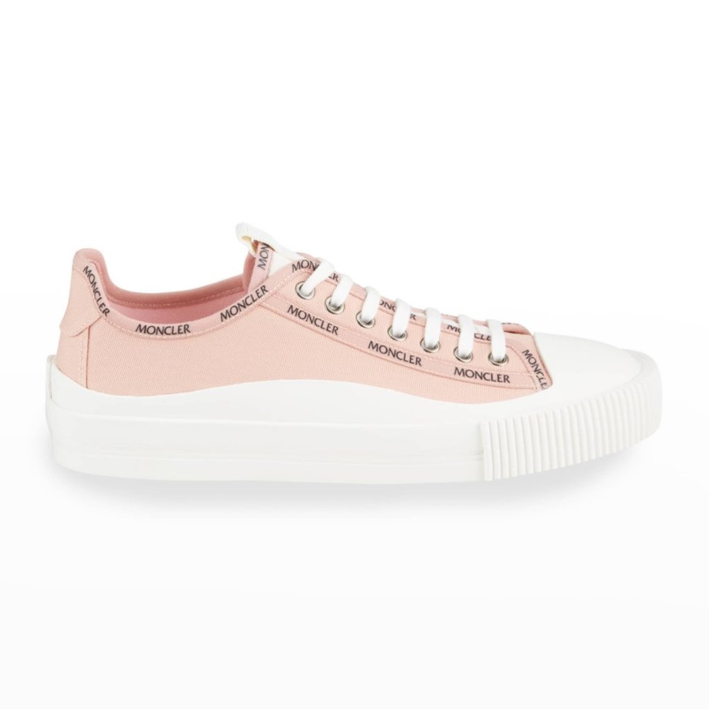Moncler® Logo Canvas Low-Top Sneakers - Picture 8 of 16